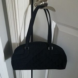 Very Cute Vera Bradley Black Microfiber Bag